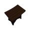 Homeroots Compact Curviliniear Teak Shower Outdoor Bench With Shelf In Brown Finish 376662 - alternate 1