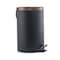 Elama 1.5 Gallon Stylish Grey and Copper Soft Pedal Office, Kitchen and Bathroom Trash Bin 750111715M - alternate 1