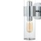 Jonathan Y Quinn 15.5" 2-Light Mid-Century Modern Iron/Acrylic LED Sconce, Chrome/Clear JYL9913B - alternate 7
