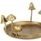 Homeroots 6" Gold Cast Iron Handmade Round Trinket Tray 634801 - alternate 10