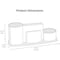 Acrimet Millennium Desktop Organizer Cup Caddy Plastic with 200 Sheets Memo Paper Smoke Color 740.1 - alternate 7
