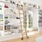 Quiet Glide 8.06 ft. Red Oak Contemporary Wheel Bronze Rolling Ladder, 12 ft. Rail QG.240-8RO-12-H.07 - alternate 1