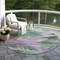 Homeroots 8' Sage And Mint Green Round Floral Washable Indoor Outdoor Area Rug 611122 - alternate 7