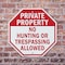 Signmission Private Property No Hunting or Tres, 10 inch X 10 inch, Aluminum Metal Signs, 2PK OC-A-2PACK-10-153 - alternate 4