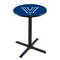 Holland Bar Stool Co 36" Blk Wrinkle Villanova Pub Table, 36" dia. Top L211B3636Vilnva - alternate 1