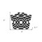 Homeroots 4" X 4" Black and White Floral Peel and Stick Removable Tiles 399875 - alternate 2