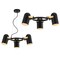 Jonathan Y Eugenio 22.5 in. Adjustable Metal LED Chandelier, Black/Brass Gold JYL6118A - alternate 8