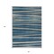 Homeroots 3' X 5' Denim Blue And Gray Striped Washable Indoor Outdoor Area Rug 597319 - alternate 5