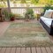 Homeroots 9' X 12' Beige And Fern Green Abstract Washable Indoor Outdoor Area Rug 630829 - alternate 6