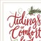 Homeroots Tidings of Comfort and Joy 1 White Framed Print Wall Art 416148 - alternate 3