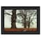 Homeroots Misty Trees Black Framed Print Wall Art 405474 - alternate 1