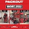 Milwaukee Tool PACKOUT Tool Case With Customizable Insert, Polymer, Black/Red, 20-1/2 in W x 15 in D x 6 in H 48-22-8450 - alternate 7