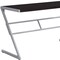 Homeroots 48" Dark Brown and Silver Computer Desk 333494 - alternate 3