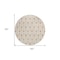 Homeroots 8' Salmon And Beige Round Geometric Washable Indoor Outdoor Area Rug 595765 - alternate 7