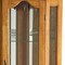 Homeroots Golden Oak Scallop Top Lighted Corner Curio Cabinet 401661 - alternate 5