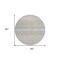 Homeroots 8' Ivory Round Striped Washable Indoor Outdoor Area Rug 576953 - alternate 6