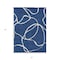 Homeroots 3' X 5' Navy Blue And Ivory Abstract Washable Indoor Outdoor Area Rug 597493 - alternate 7