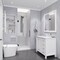 Anzzi Fellow Series 30'' by 72'' Frameless Hinged Shower Door in Gunmetal W/Clear Glass SD-AZ09-02GB - alternate 7