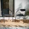 Flash Furniture Black Rattan Indoor-Outdoor Stack Chair TLH-037-BK-GG - alternate 7