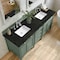 James Martin Vanities Brittany 72" Double Vanity, Smokey Celadon, w/ 3 CM Phantome Eclos Top 650-V72-SC-3PHT - alternate 3