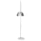 Leisuremod Arco Arched Floor Lamp 75.6in Height with White Round Marble Base and Metal Dome Lamp Shade, Silver ALWH-SL-13SL - alternate 7