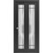 Sartodoors Sliding Closet Bi-fold Doors Planum 2112 Black Solid Core Modern Interior PLANUM2112BF-BLK-84 x 80 (2* 42x80) - alternate 1