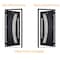 Vdomdoors Front Exterior Prehung Steel Door Ronex0131 Black Enamel Transom Window Sidelite Stainless Inserts RONEX0131EXD-BLK-W36 x H80+16-LH-I - alternate 3