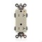 Leviton Straight Blade Receptacle, 5-20R, 20 A, 125V AC, Flush Mount, Isolated Ground MT163-IGI - alternate 1