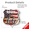 Signmission Route Us 66 Flag, 4 inch X 4 inch, Vinyl Decal, 2PK SHI-D-2PACK-4-483 - alternate 3