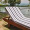 Hospeco Cabo Cabana Chaise Cover 30x85 Black/Grey - Pack of 2, 2PK P-CC-CC-BK/GY - alternate 3