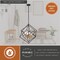 Vaxcel Rad 4-Light 23.5 in W Black and Brass Gold Mid-Century Modern Cage Pendant Ceiling Fixture P0307R - alternate 6