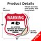 Signmission Video Surveillance Shield Sign Warning A, 6 inch X 6 inch, Vinyl Decal, 2PK SHI-D-2PACK-6-474 - alternate 4