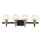 Jonathan Y Marais 29.75" 4-Light Iron/Glass Rustic Vintage LED Vanity Light, Black/Brass Gold JYL3529A - alternate 6