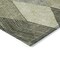 Homeroots 5' X 8' Olive Green Gray And Ivory Argyle Washable Indoor Outdoor Area Rug 613712 - alternate 7