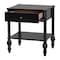Baxton Studio Callison Spindle Nightstand, Black 271-14738-ZORO - alternate 4