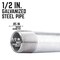 Ace Trading - Nipple 1/2 in. MIP each X 1/2 in. D MIP Galvanized Steel 6 in. L Nipple 301UP12X6 - alternate 5