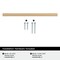 Amerock Cityscape 5-1/16 inch (128mm) Center-to-Center Champagne Bronze Cabinet Pull, 25PK 25VMP37132CZ - alternate 3