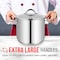 Bakken-Swiss Deluxe 20-Quart Stainless Steel Stockpot with Tempered Glass Lid, Heavy Duty BKSSQ20 - alternate 4