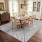 World Rug Gallery Minimal Stripe Geometric Shag Area Rug 7 ft 10 in x 10 ft White WR130WHITE8X10 - alternate 6