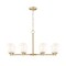 Z-Lite Oren 8-Light Chandelier, 42 in W, Modern Gold 7004-8MGLD - alternate 1