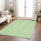 Homeroots 3' X 5' Mint Green And Ivory Geometric Washable Indoor Outdoor Area Rug 600834 - alternate 6