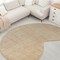 Jonathan Y Bean Modern Plaid Grid Handwoven Wool Beige/Light Brown 4 ft. x 6 ft. Shaped Area Rug GST104A-4 - alternate 6