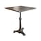 Homeroots 30" Brown Iron Square Pedestal End Table 571185 - alternate 5