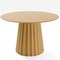 Homeroots 46" Brown Solid Wood Pedestal Base Round Top Dining Table 721020 - alternate 1