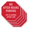 Signmission No After Hours Parking Lot Is Locke, 10 inch X 10 inch, Aluminum Metal Signs, 5PK OC-A-5Pack-10-118 - alternate 1