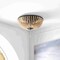 Jonathan Y Allison 15" 3-Light Shabby Chic Farmhouse Wood Beaded/Metal LED Flush Mount, Oil Rubbed Bronze/Cream JYL9019B - alternate 6