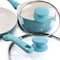 Spice By Tia Mowry Savory Saffron 16 Piece Ceramic Nonstick Cookware Set in Blue 96283.16RR - alternate 5