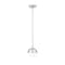 Z-Lite Realm Sphere 1 Light Pendant, Brushed Nickel/Matte Opal, 8.5 In W x 8.75 In H 7517P7-BN - alternate 2