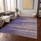 Homeroots 5' X 8' Purple Copper And Ivory Striped Washable Indoor Outdoor Area Rug 597284 - alternate 4