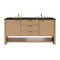 James Martin Vanities Solene 72" Double Vanity, Seaside Oak, w/ 3 CM Phantome Eclos Top D225-V72-SSO-3PHT - alternate 1